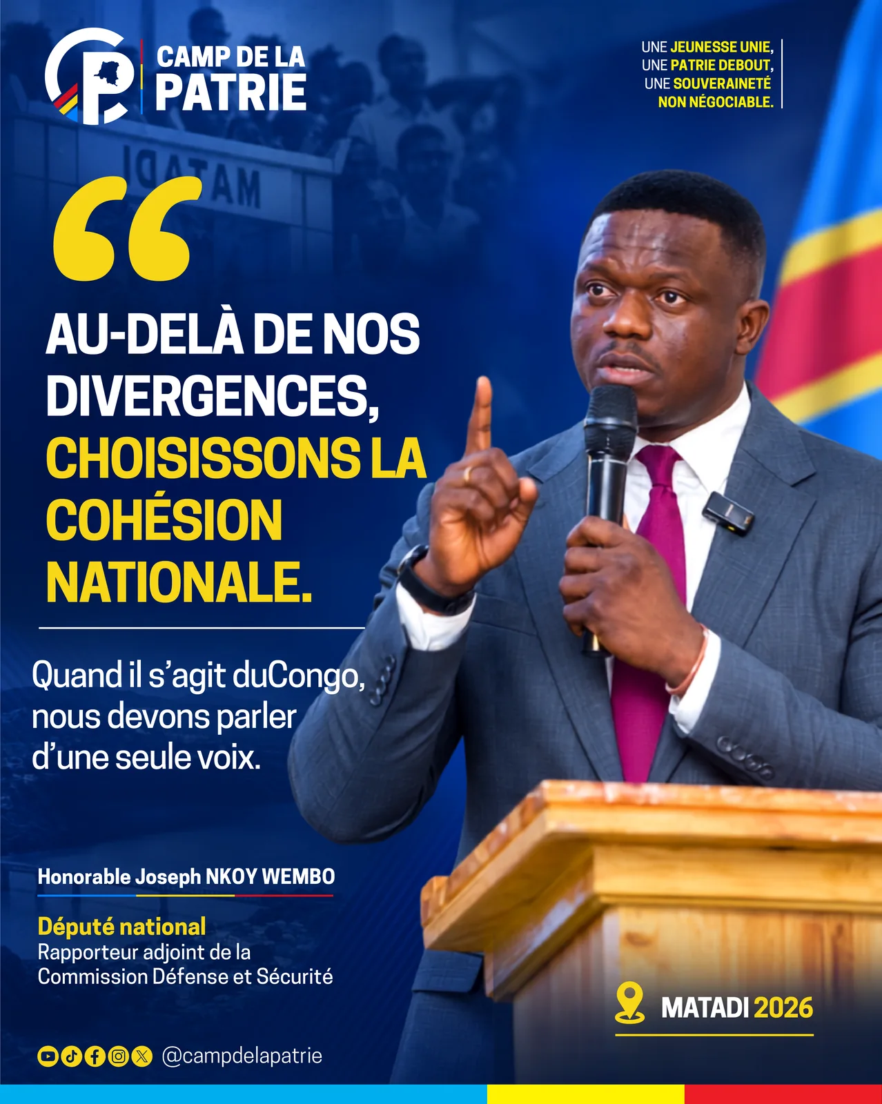 Au-delà de nos divergences, choisissons la cohésion nationale